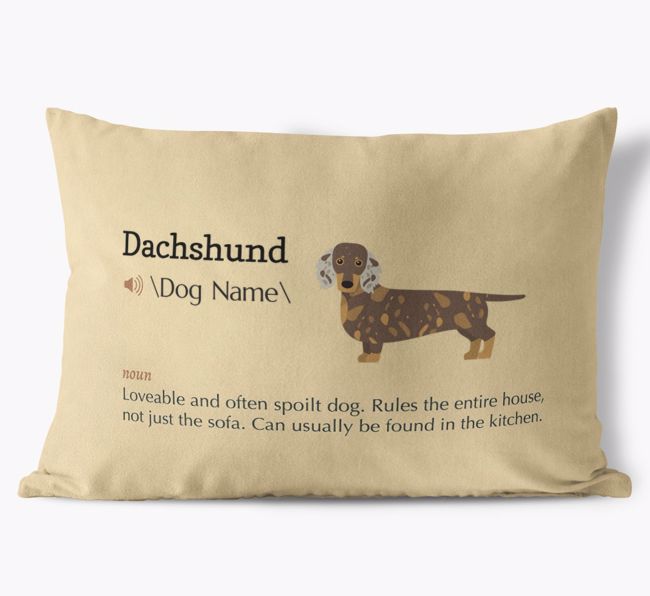 Definition: Personalised {breedFullName} Soft Touch Cushion
